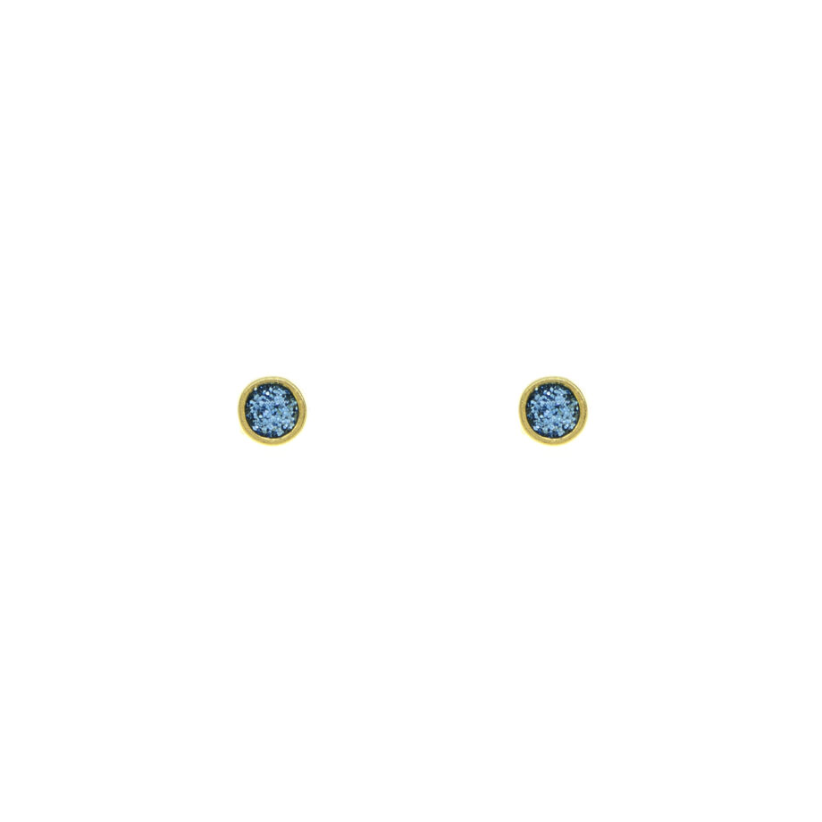 Small blue circle G ΧΡΥΣΟ 6x6mm