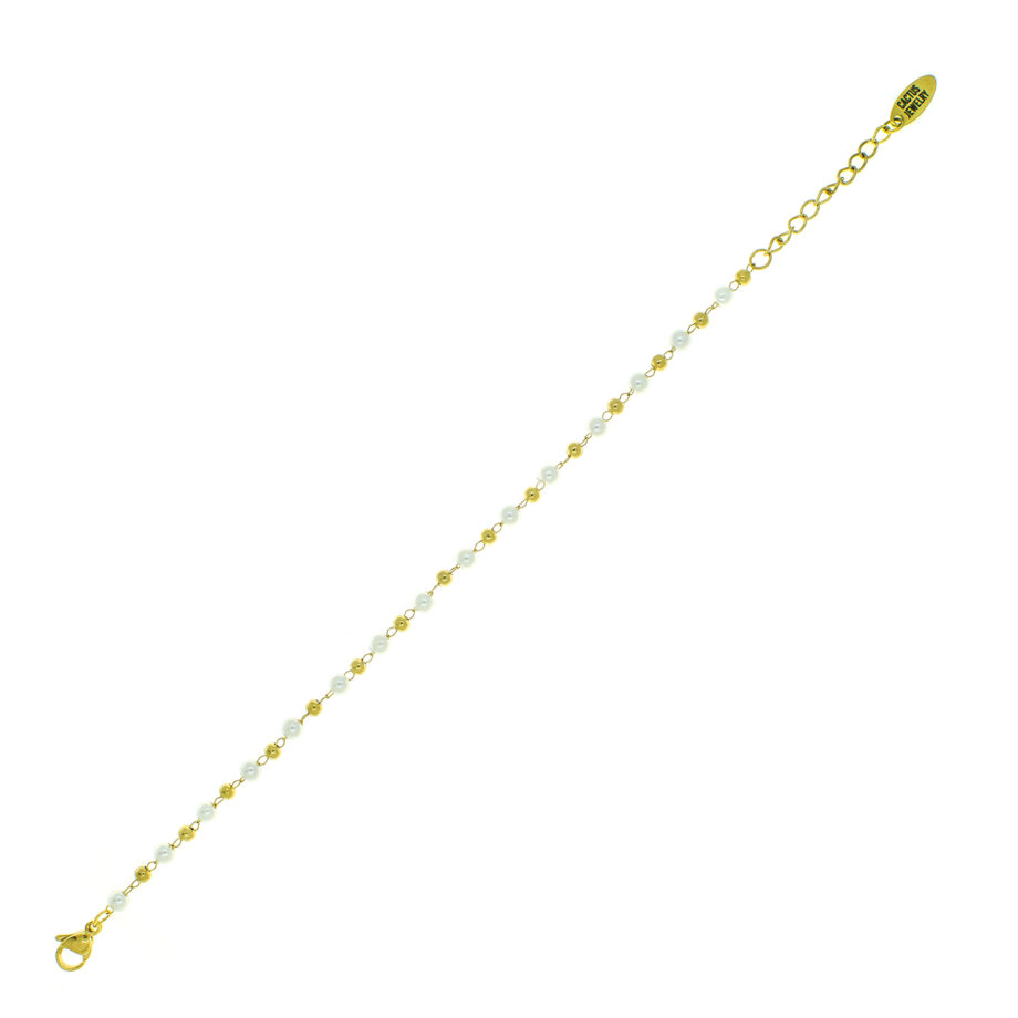 Pearls x golden beads G ΧΡΥΣΟ 15+3cm